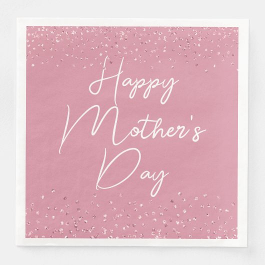 Happy Mother's Day Script on Pink (正面)