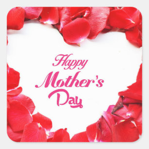 Happy Mothers Day Squareスタンプ スクエアシール