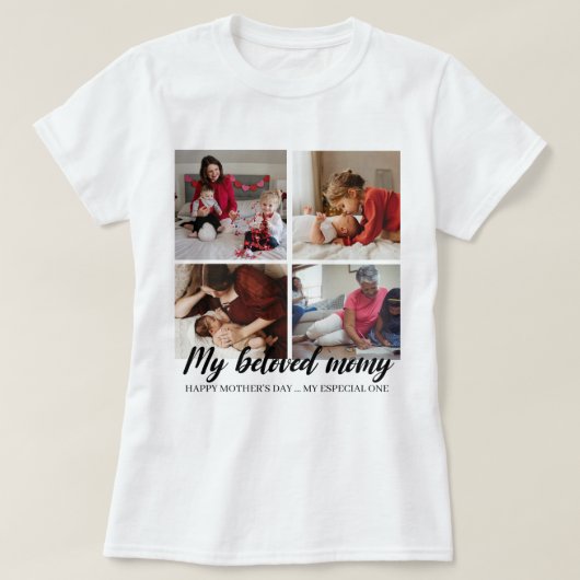 Happy Mother's Day T-Shirt for momy Tシャツ (デザイン正面)