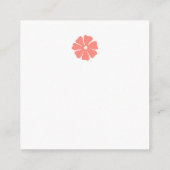 Happy Mother's day text in floral frame エンクロージャーカード (裏面)