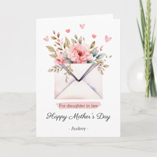 Happy Mothers Day to Daughter in law カード (正面)