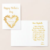 Happy Mothers Day to my wife 箔カード (ディスプレー)