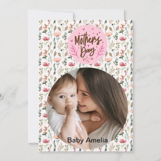 Happy Mother's Day to the 最高の Momの写真 シーズンカード (正面)