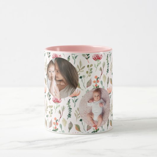 Happy Mother's Day to the 最高の Momの写真 マグカップ (中央)