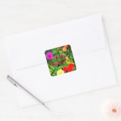 Happy Mother's Day Various Dahlias #1-1シール スクエアシール (封筒)