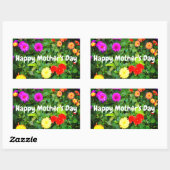 Happy Mother's Day Various Dahlias #1-2シール 長方形シール (シート)