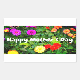 Happy Mother's Day Various Dahlias #1-2シール 長方形シール