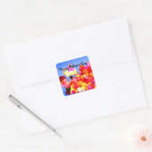 Happy Mother's Day Various Dahlias #2-1シール スクエアシール (封筒)