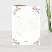 Happy Mother's Day Waterカラー金ゴールドモダン写真 箔シーズンカード (裏面)