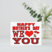 Happy Mother's Day We Love You ポストカード (スタンド正面)