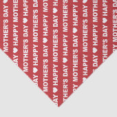 Happy Mother's Day White on Dark Red 薄葉紙 (詳細)