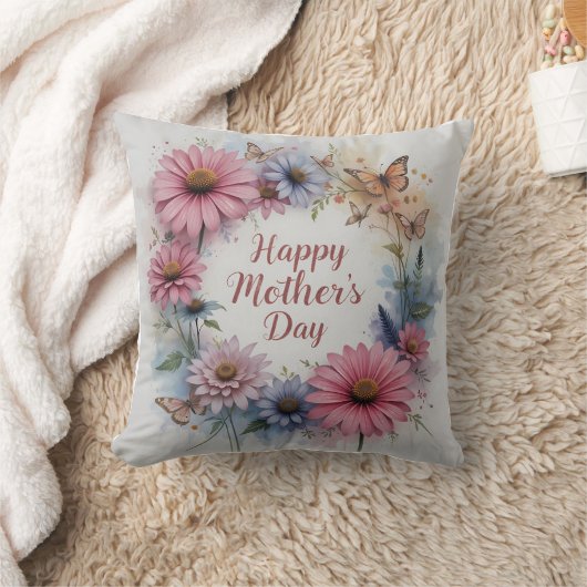 Happy Mother's Day Wildflowers クッション (ブランケット)