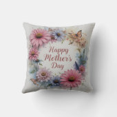 Happy Mother's Day Wildflowers クッション (裏面)