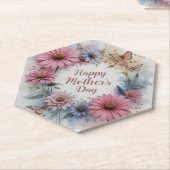 Happy Mother's Day Wildflowers ペーパーコースター (アングル)