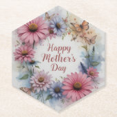 Happy Mother's Day Wildflowers ペーパーコースター (正面)