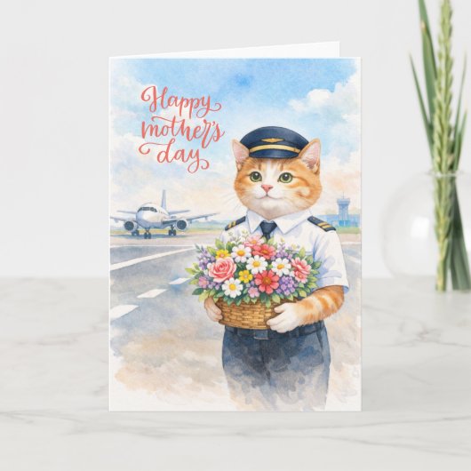 Happy Mother's Day with flowers from Pilot カード (正面)