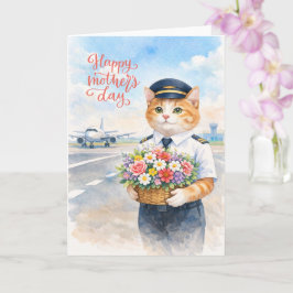 Happy Mother's Day with flowers from Pilot カード