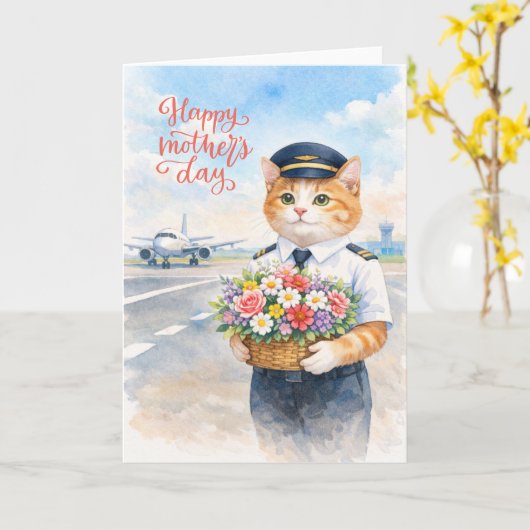 Happy Mother's Day with flowers from Pilot カード (黄色い花)