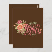 Happy Mothers Day With Love And Flowers春 ポストカード (正面/裏面)
