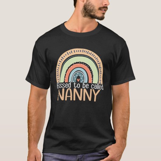 Happy Mothers Day Women Blessed To Be Called Nanny Tシャツ (正面)