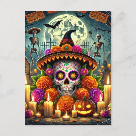 Happy Mouse Pads Halloween  シーズンポストカード (正面)