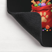 Happy Msky Christmas Lights Dog Mom Msky  マウスパッド (コーナー)