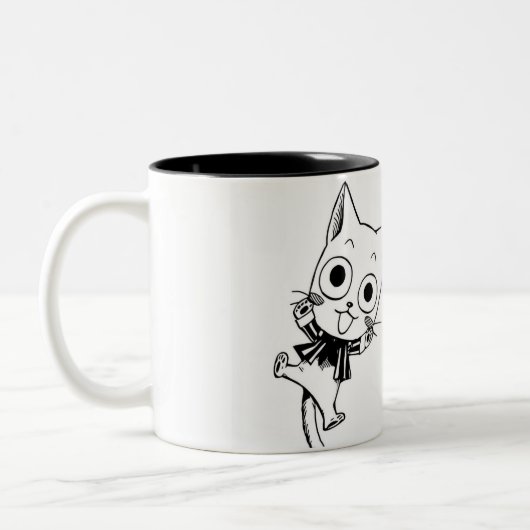 Happy Mug – Fairy Tail Black & White Manga with Co ツートーンマグカップ (左)
