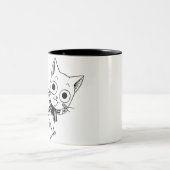 Happy Mug – Fairy Tail Black & White Manga with Co ツートーンマグカップ (中央)