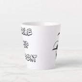 "Happy Mug - Sip,スマイル, Repeat - Moody Mug" カフェラテマグ (正面)