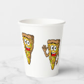 Happy Mushroom Pizza Slices 紙コップ (正面)