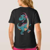 “Happy Musical Dinosaur Cartoon T-Shirt – Kids Fun Tシャツ (裏面)