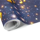 Happy musical Moon Galaxy custom wrapping paper ラッピングペーパー (ロールコーナー)