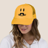 Happy Mustache hat – 色を選択 キャップ (インサイチュ)