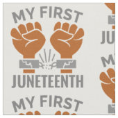 happy my first juneteenth ファブリック (クローズアップ)