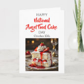 Happy National Angel Food Cake Day!  Recipe Card カード (正面)