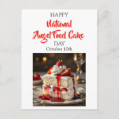 Happy National Angel Food Cake Day!  Recipe Card ポストカード (正面)