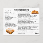 Happy National Baklava Day | November 17th ポストカード (裏面)