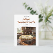 Happy National Bavarian Cream Pie Day! Nov 27th ポストカード (スタンド正面)