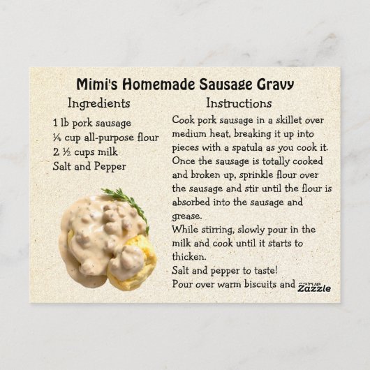 Happy National Biscuits and Gravy Week! ポストカード (裏面)