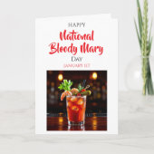 Happy National Bloody Mary Day | January 1st カード (正面)
