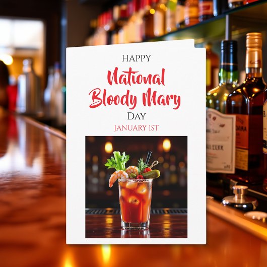 Happy National Bloody Mary Day | January 1st カード