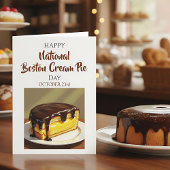 Happy National Boston Cream Pie Day | Oct 23rd カード