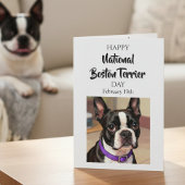 Happy National Boston Terrier Day | Feb 19th カード