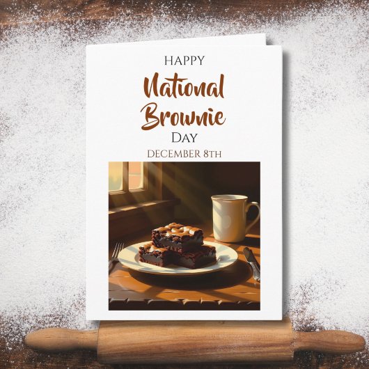 Happy National Brownie Day | Dec 8th カード