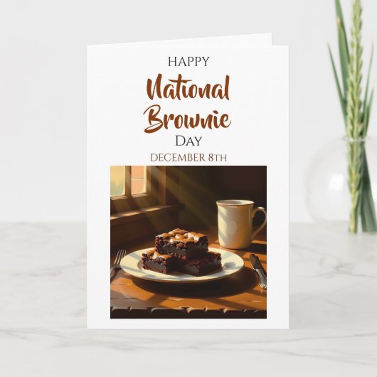 Happy National Brownie Day | Dec 8th カード (正面)
