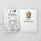 Happy National Bubble Tea Day | April 30th カード (内部)