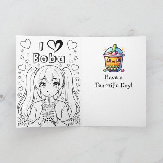 Happy National Bubble Tea Day | April 30th カード (内部)