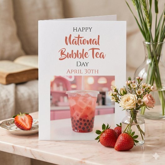 Happy National Bubble Tea Day | April 30th カード