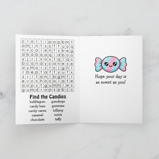 Happy National Candy Day | November 4th カード (内部)