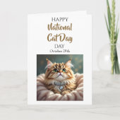 Happy National Cat Day | October 29th カード (正面)